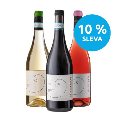 Ochutnávkový set La Valentina, 3x0,75l