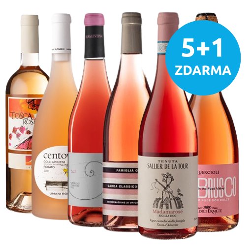 Degustační balíček Rosato, 5+1 ZDARMA, 6x0,75l