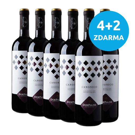Salento Negroamaro "Canonico" IGP 2023, 4+2 ZDARMA