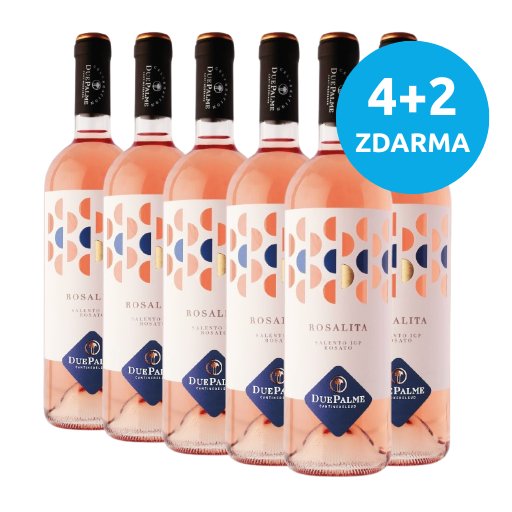 Salento Rosato "Rosalita" IGP 2025, 4+2 ZDARMA