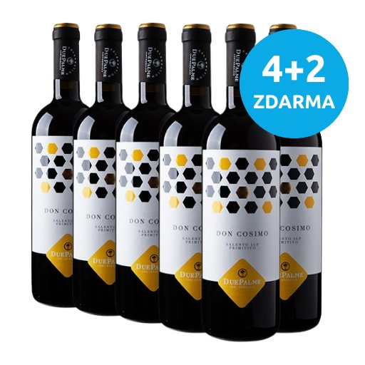 Salento Primitivo "Don Cosimo" IGP 2023, 4+2 ZDARMA